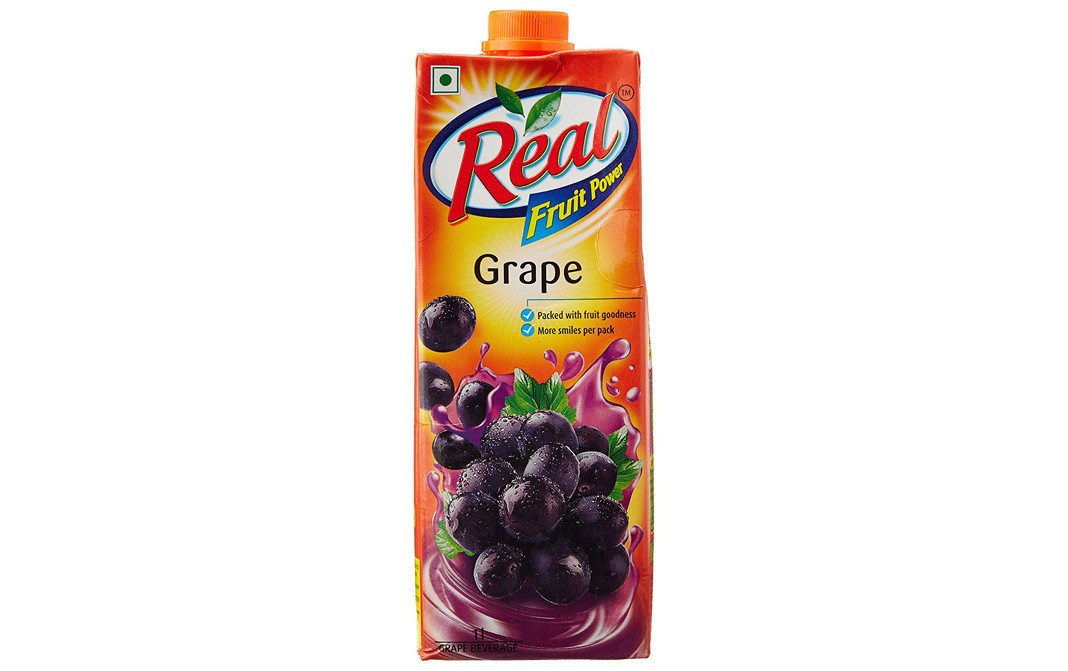 Real Fruit Power Grape   Tetra Pack  1 litre